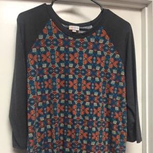 Lula roe baseball top